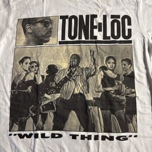 Tone Loc Tshirt Wild Thing Size Small White‎